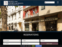 Tablet Screenshot of hotelportaromanamilan.com